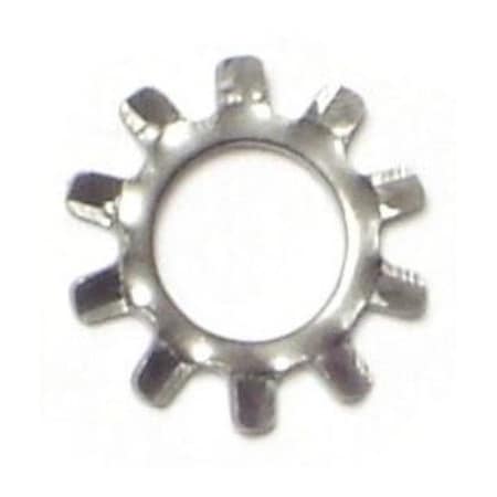 Midwest Fastener External Tooth Lock Washer, For Screw Size #14 18-8 Stainless Steel, Plain Finish, 20 PK 74875